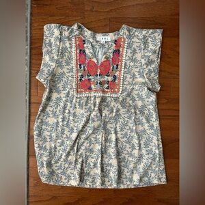 THML embroidered Floral Top